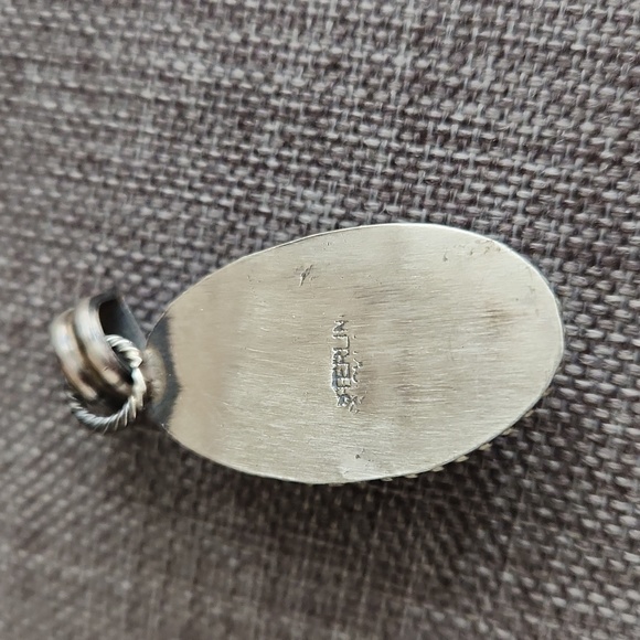 Gorgeous NWOT Native American Navajo Handmade Royston Turquoise Pendant 🩵🎁🤎 - Picture 4 of 11